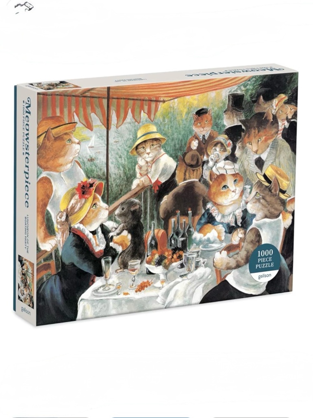 Galison  Luncheon of the Boating Party Meowsterpiece Puzzle